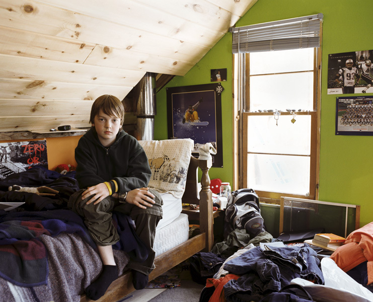Finn in his Bedroom, Harmony, Maine