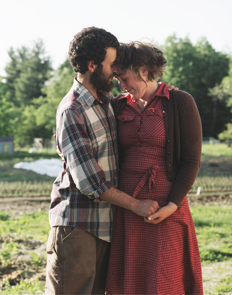 Robin and Ariel at "After the Fall Farm," Seresmont, Maine