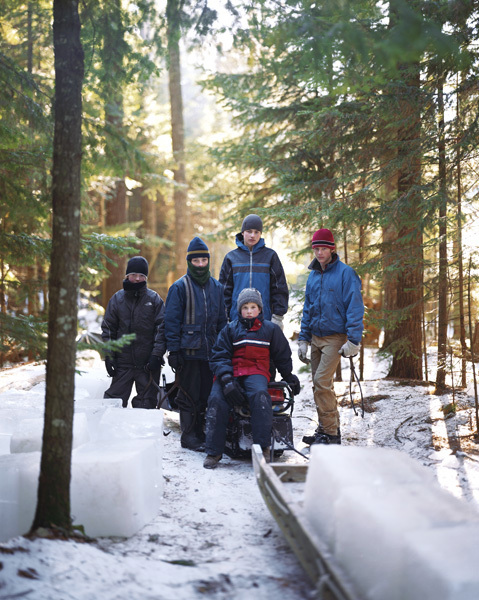 Ice Harvest, Whipple Pond, Maine