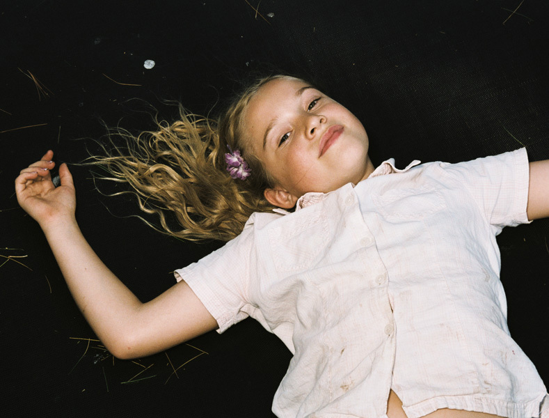 Katherine on her Trampoline, Guilford, Maine