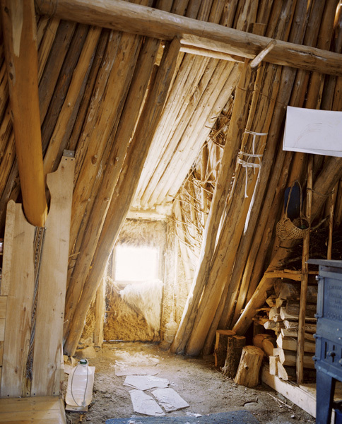 Earthways Lodge Interior, Canaan, Maine