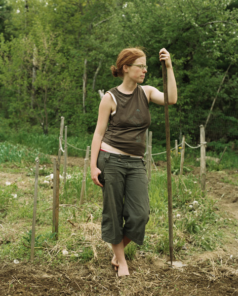 Kristen in the Garden, Belfast, Maine