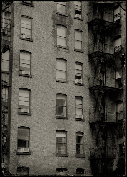Building on 29th street, NYC, 2010, 5x7" Ambrotype