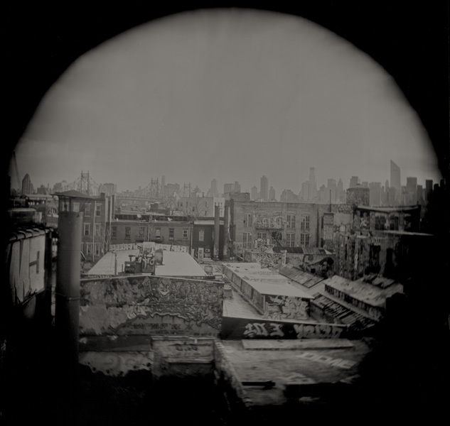 Queens Rooftop, NYC, 2009, 8x10" tintype