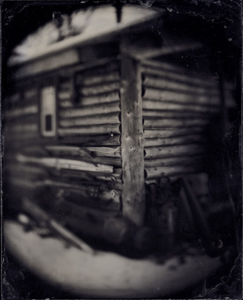 The Cabin, Maine, 2005, 5x4" tintype