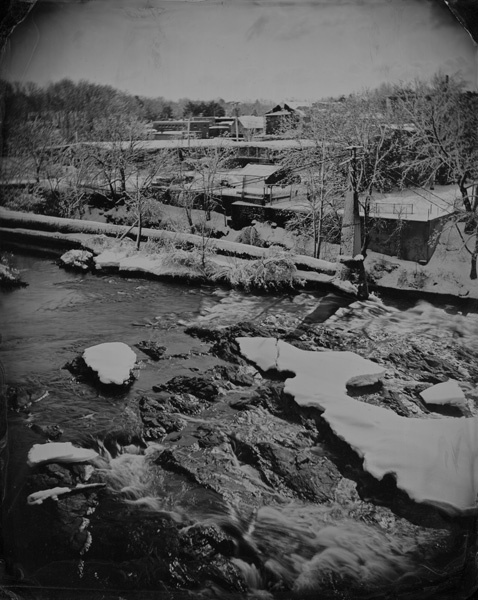Presumpscot River, Maine, 2009, 8x10"tintype