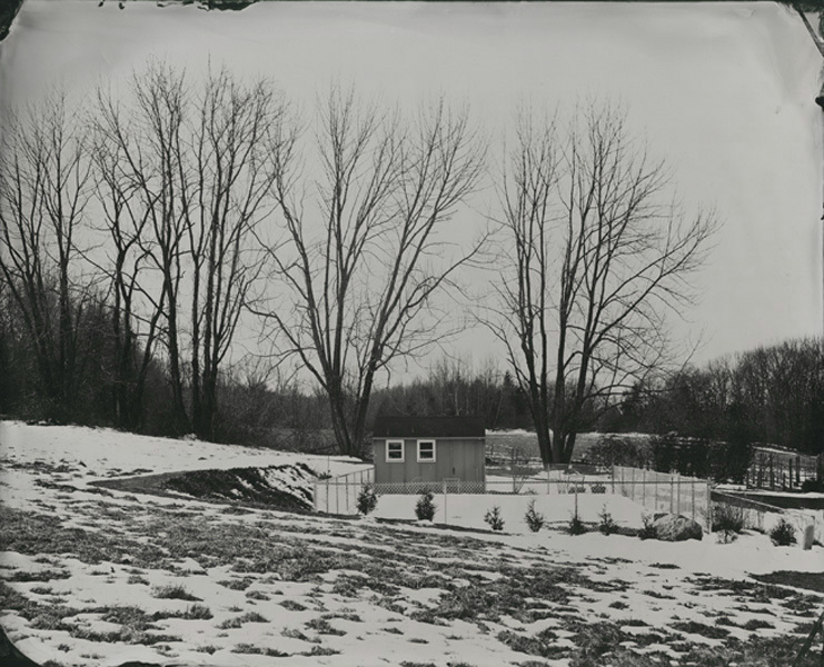 Pool House, Connecticut, 2010, 8x10" tintype