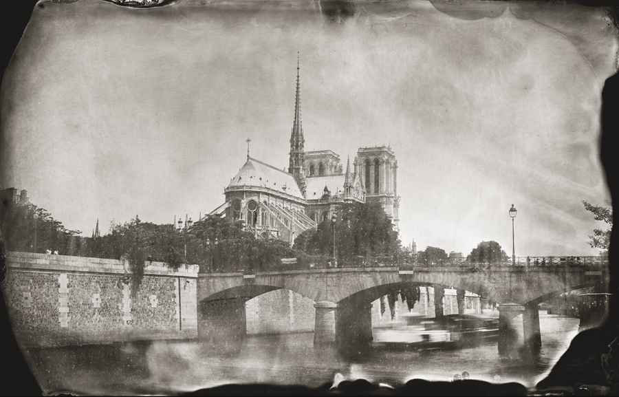 Notre Dame, Paris, 2011, 5x7" tintype