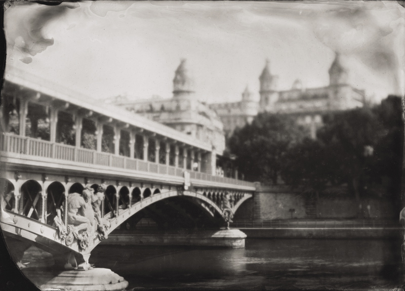 Pont de Bir Hakim, Paris, 2011 5x7" tintype