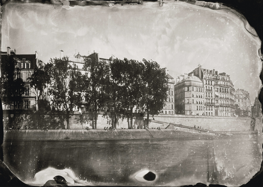 The Seine River, Paris, 2011,  5x7" tintype