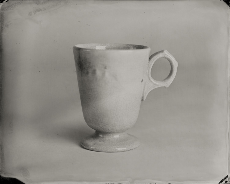 "Small Teacup." From Objects of Uncertain Provenance: Found in Winslow Homer's Studio. 8x10" tintype. 2012.