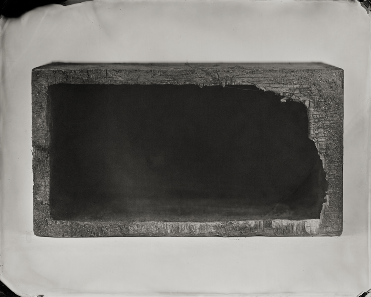 "Wooden Box." From Objects of Uncertain Provenance: Found in Winslow Homer's Studio. 8x10" tintype. 2012.