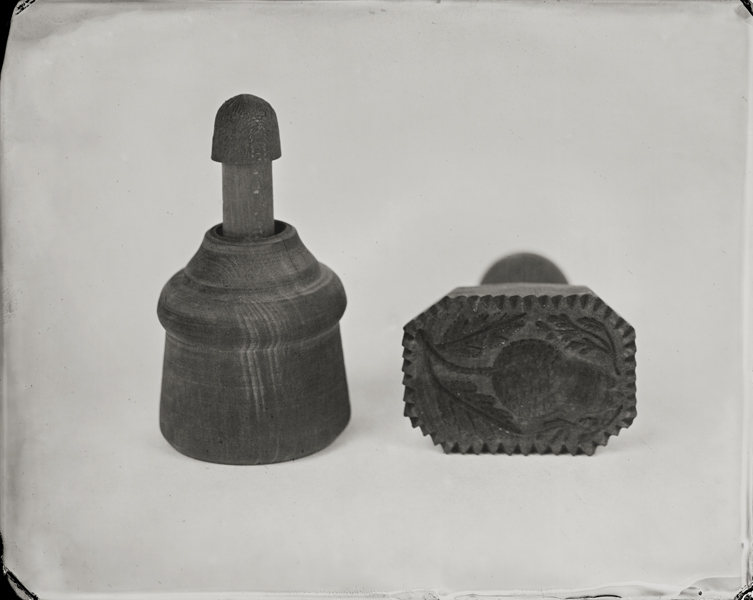 "Butter Molds." From Objects of Uncertain Provenance: Found in Winslow Homer's Studio. 8x10" tintype. 2012.