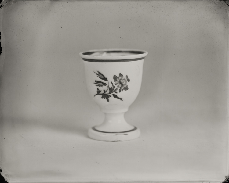 "Egg Cup." From Objects of Uncertain Provenance: Found in Winslow Homer's Studio. 8x10" tintype. 2012.