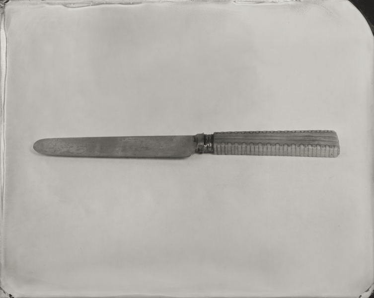 "Knife." From Objects of Uncertain Provenance: Found in Winslow Homer's Studio. 8x10" tintype. 2012.