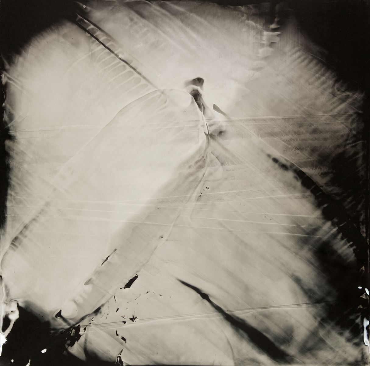 9:28 PM, April 9, 2015. Collodion tintype, 14x14 inches.