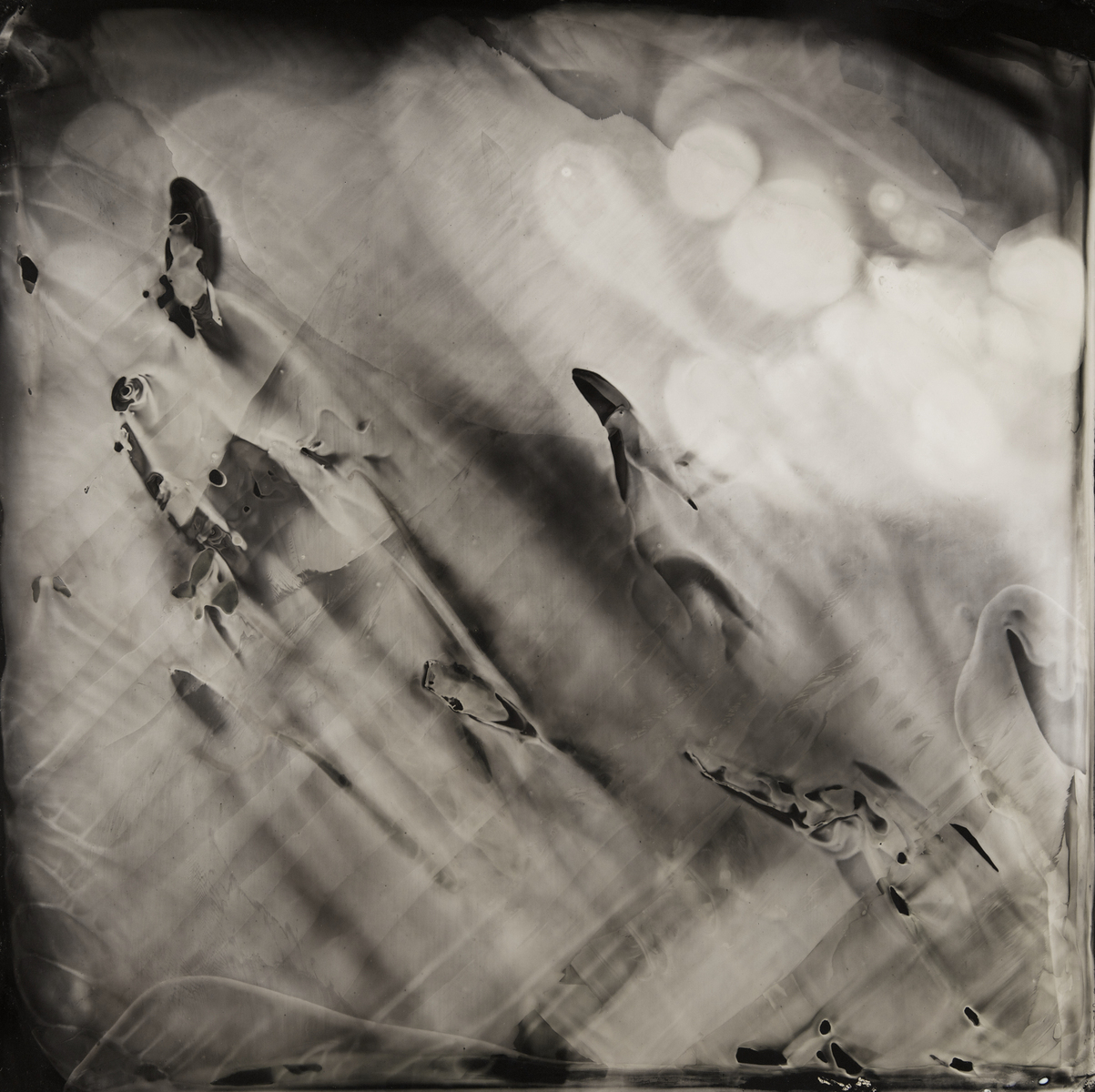 11:52 PM, April 4, 2015. Collodion tintype, 14x14 inches.