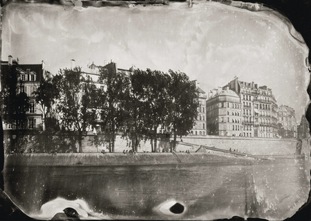 The Seine River, Paris, 2011,  5x7" tintype