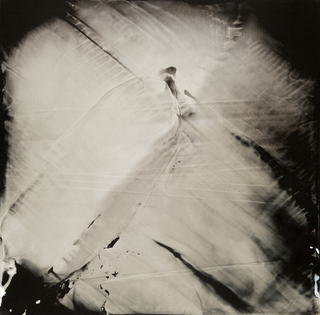 9:28 PM, April 9, 2015. Collodion tintype, 14x14 inches.